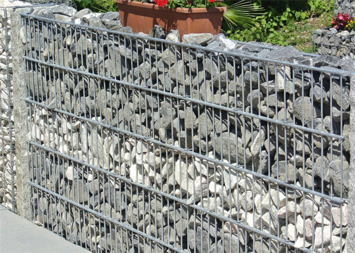 50x50mm Welded Wire Gabions Mattress / Welded Gabion Stone Cage Box
