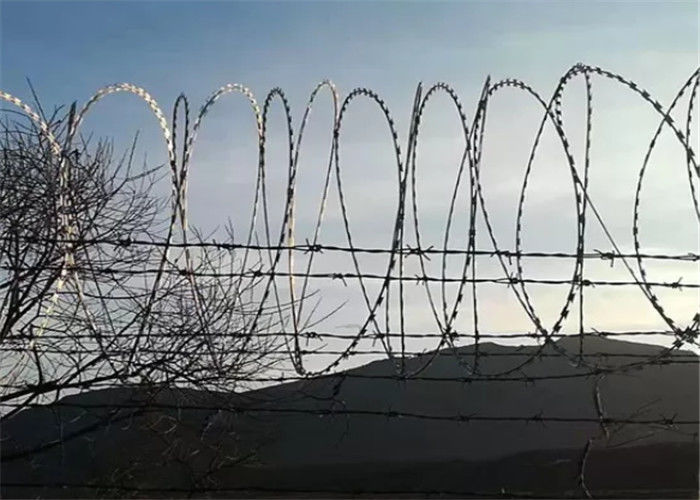 10M Length Cover HDG 23 Loops Razor Wire Concertina