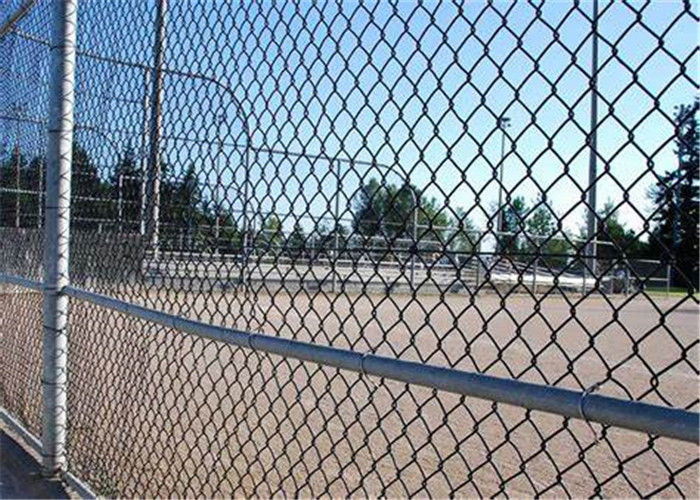Weaving 6ft Chain Link Mesh Fencing Galvanized Temporary Movable