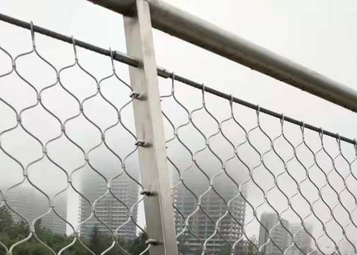 Ss316l Stainless Steel Wire Rope Mesh 7*19 Ferruled For Architectural