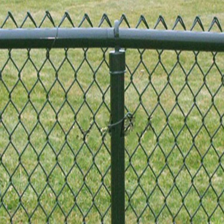 6ft X 30ft Chain Link Mesh Fence Green White 55mmx55mm Opening For Chicken And Sheep