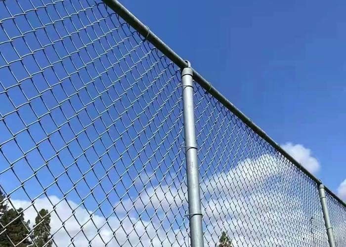6ft Garden Chain Link Fence Fabric Pvc Coated / Galvanized