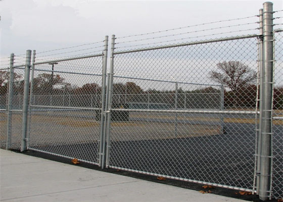 3mm 60*60mm Farm Chain Link Fence Fabric Galvanized Steel Wire Fencing