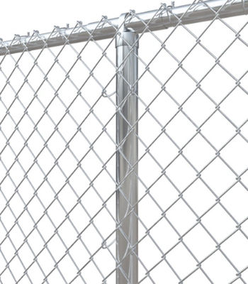 2.4m High Galvanized PVC Coated Chain Link Mesh Fence Sun Resistance