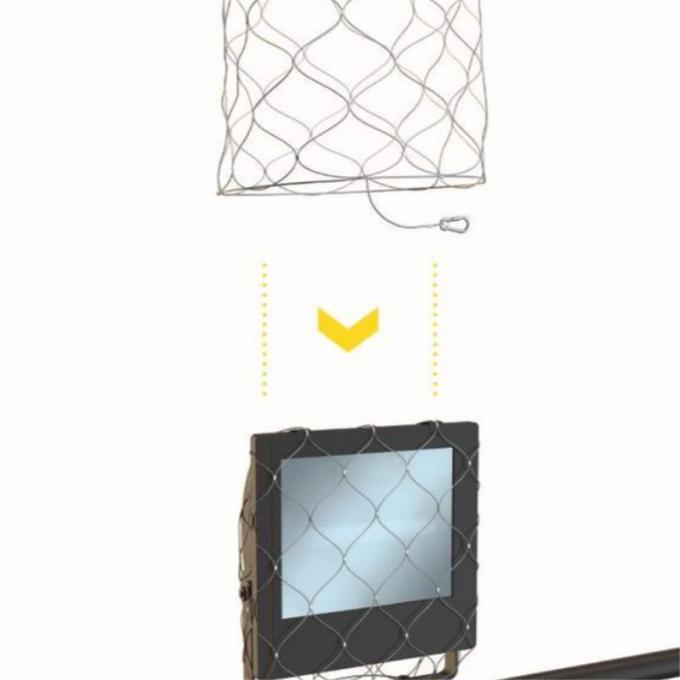 Ss304 Ferrule Drop Safe Net For Dropped Objects Prevention